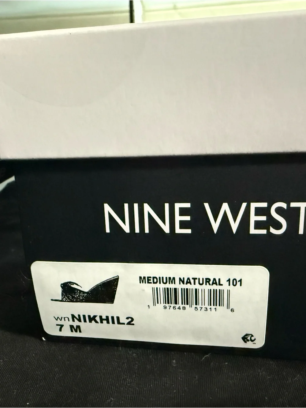 Nine West Nude Raffia Open-Toe Wedge Sandals NEW In the Box